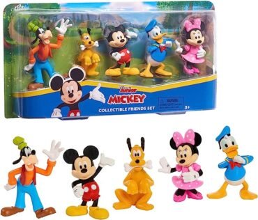 Disney Junior Mickey Mouse Collectible Figure Set, 5 Pack, 3-inch Collectible Figures, Kids Toys for Ages 3 Up by Just Play