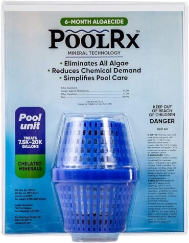 Pool RX 101001 6 Month Algaecide Blue Treats 7.5k-20k gallons, Single, Unit