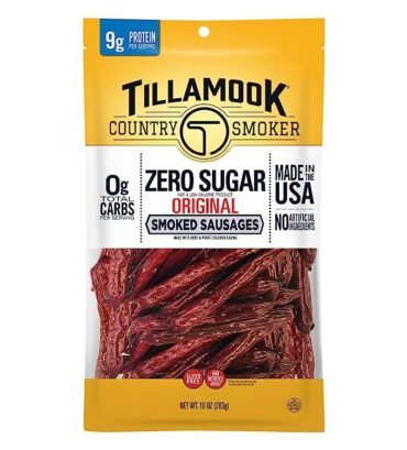 Tillamook Country Smoker Keto Friendly Zero Sugar Smoked Sausages, Original, 10 Ounc